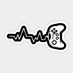 Gamer Heartbeat Video Game Fan Lover Gift Sticker